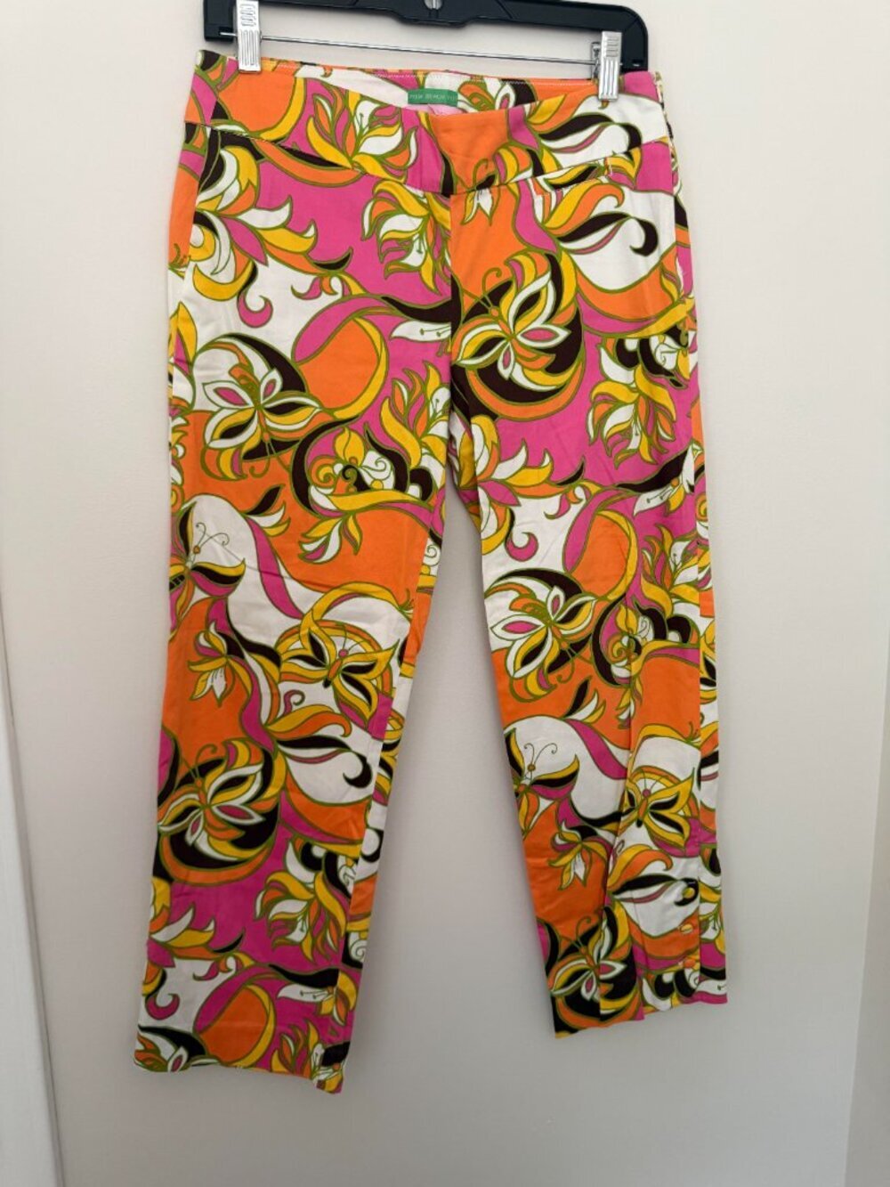 Lilly Pulitzer Palm Beach Fit Vintage Cropped Pants Butterfly Print Preppy - 4